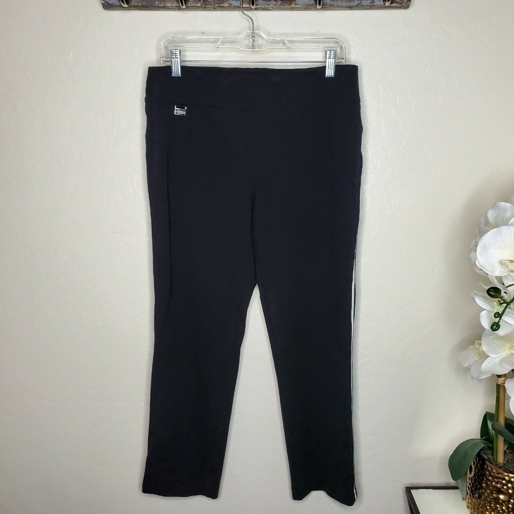 Lisette L Montreal Side Trim Straight Leg Black
